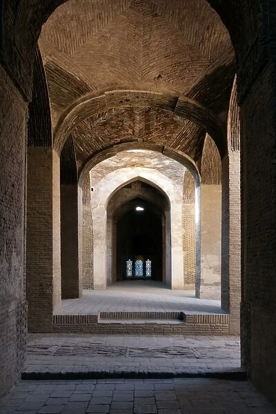 Vaulted gallery of Friday mosque, Isfahan, Iran
