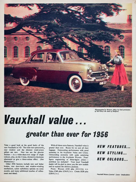 Framed Print : Vauxhall. 1955: A three dimensional advertisement for the Vauxhall Cresta Framed Print : Vauxhall. 1955: A three dimensional advertisement for the Vauxhall Cresta