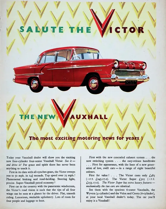 Framed Print : Vauxhall Victor Framed Print : Vauxhall Victor