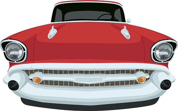 Vector 1957 Chevrolet Bel Air - Front View