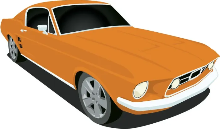 Framed Print : Vector 1967 Mustang Muscle Car Framed Print : Vector 1967 Mustang Muscle Car