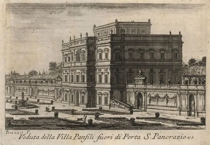 Framed Print : Veduta della Villa Panfili fuori di Porta S. Pancrazio, 1767, Rome, Italy, digital reproduction of an 18th century original, original date unknown Framed Print : Veduta della Villa Panfili fuori di Porta S. Pancrazio, 1767, Rome, Italy, digital reproduction of an 18th century original, original date unknown