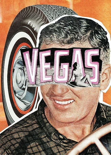 Vegas man with tire