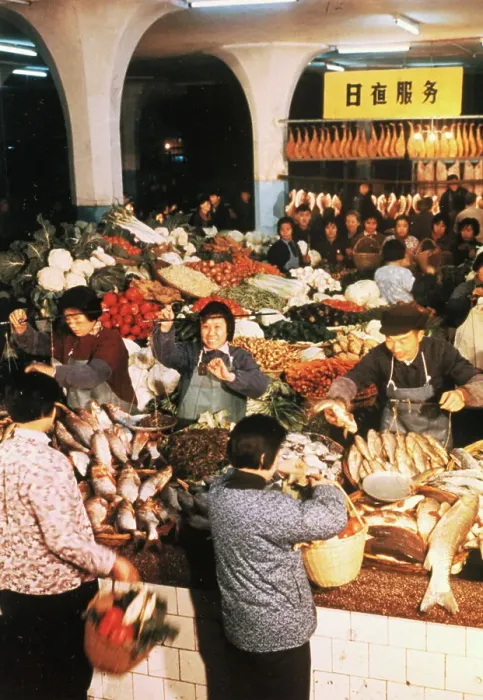 Framed Print : Vegetable and Fish Market Framed Print : Vegetable and Fish Market