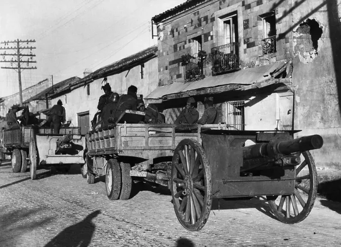 Framed Print : Vehicles Carrying Soldiers And Cannons Framed Print : Vehicles Carrying Soldiers And Cannons