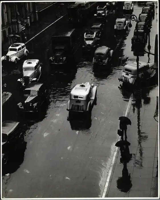 Framed Print : Vehicles During a Rainstorm Framed Print : Vehicles During a Rainstorm