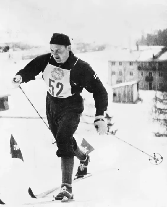 Framed Print : Veikko Hakulinen Winning Olympic Cross Country Event