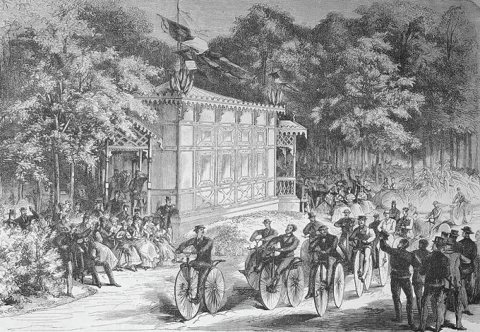 Framed Print : A velocipede race in the Pre Catalan, Paris, France, Velocipede is a human-powered land vehicle with one or more wheels, Bicycle, Historic, digitally restored reproduction of an original 19th century model, exact original date not known Framed Print : A velocipede race in the Pre Catalan, Paris, France, Velocipede is a human-powered land vehicle with one or more wheels, Bicycle, Historic, digitally restored reproduction of an original 19th century model, exact original date not known