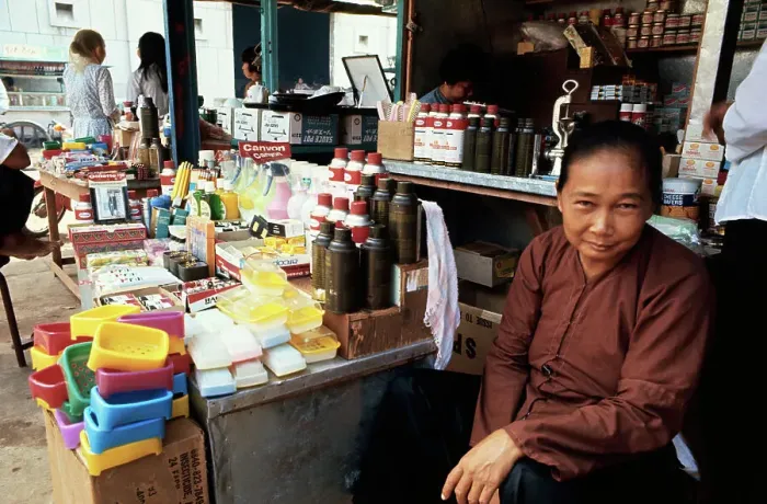 Framed Print : Vendor Waiting for Customers Framed Print : Vendor Waiting for Customers
