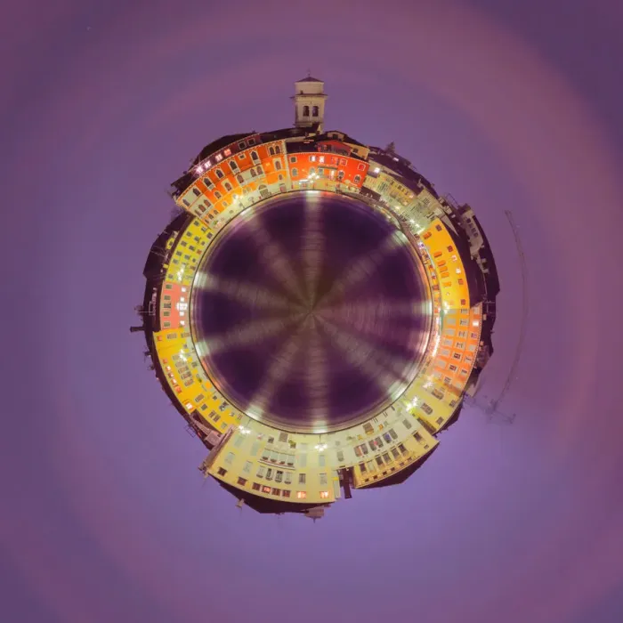 Framed Print : Venice Italy Tiny Planet