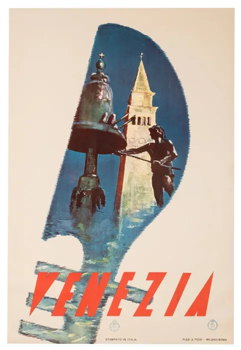 Framed Print : Venice Travel Poster