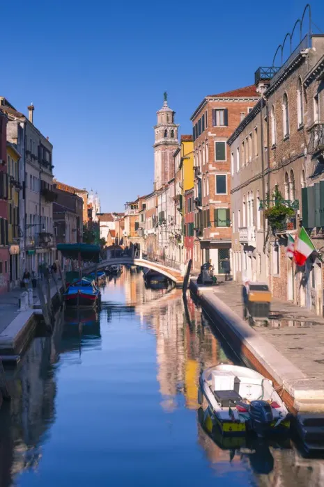 Framed Print : Venice, Veneto, Italy. Typical street canal Framed Print : Venice, Veneto, Italy. Typical street canal