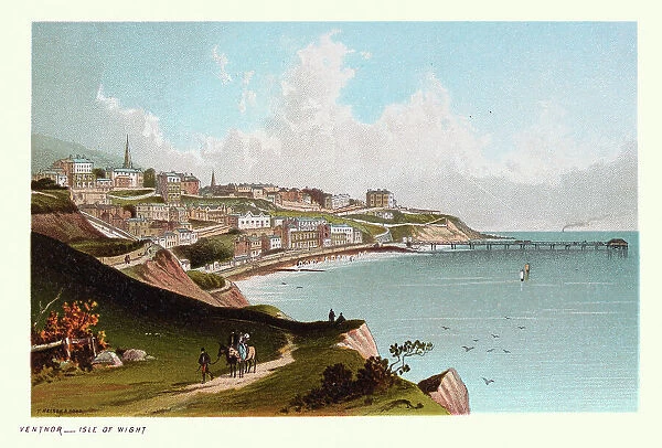 Ventnor, a seaside resort on the Isle of Wight, England, Victorian 19th Century