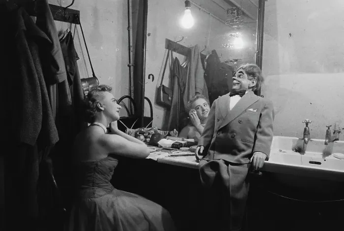 Framed Print : A Ventriloquist And Dummy Backstage, 1955 Framed Print : A Ventriloquist And Dummy Backstage, 1955