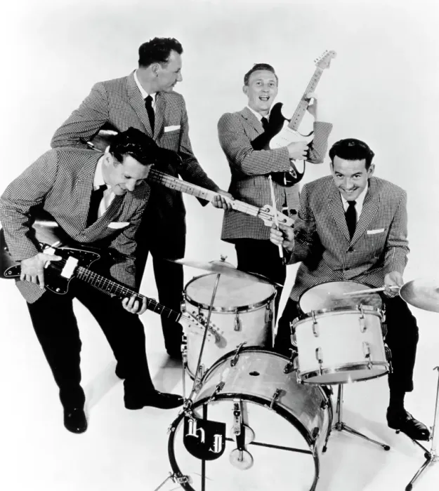 Framed Print : The Ventures With Original Drummer Framed Print : The Ventures With Original Drummer