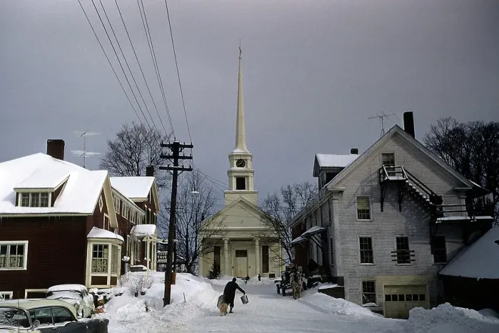 Framed Print : VERMONT VILLAGE