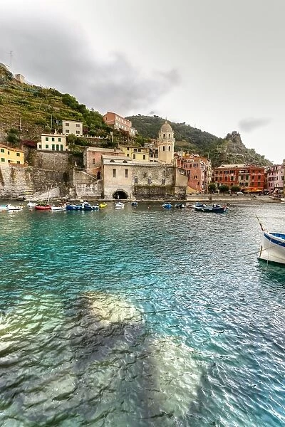 Vernazza harbor in Cinque Terre, Italy