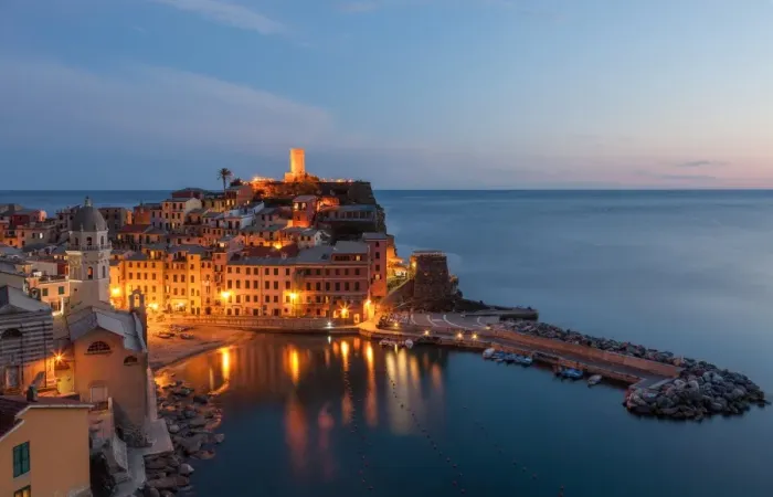 Framed Print : Vernazza Twilight Framed Print : Vernazza Twilight