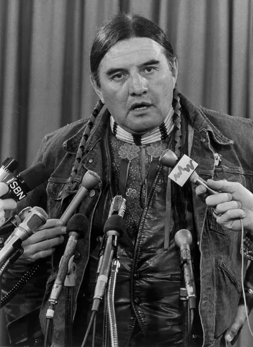 Framed Print : Vernon Bellcourt Speaking at News Conference Framed Print : Vernon Bellcourt Speaking at News Conference