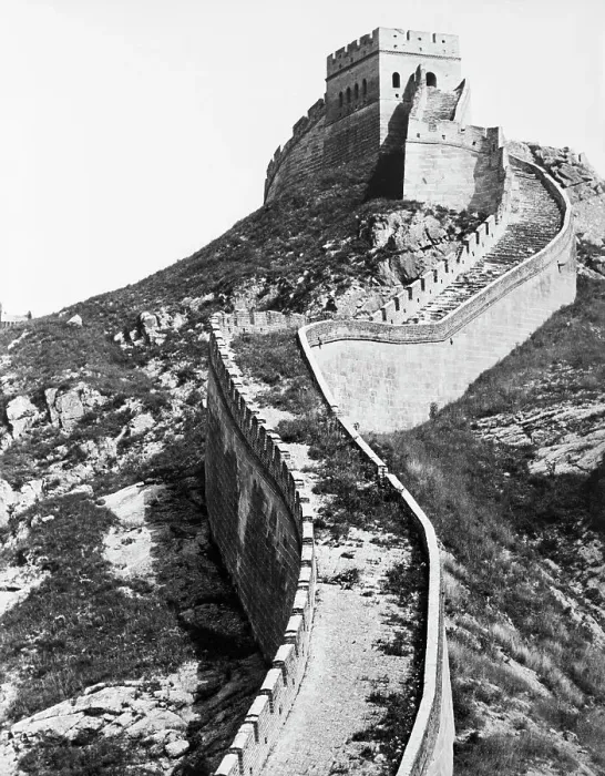 Framed Print : Vertical Section of Great Wall of China Framed Print : Vertical Section of Great Wall of China
