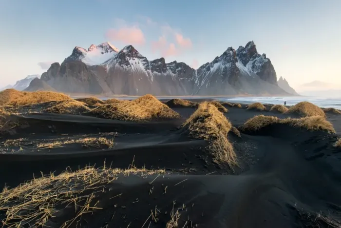 Framed Print : Vesturhorn and black sand dunes Framed Print : Vesturhorn and black sand dunes