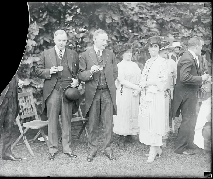 Framed Print : Veterans Officer with Vice President and Mrs. Coolidge Framed Print : Veterans Officer with Vice President and Mrs. Coolidge