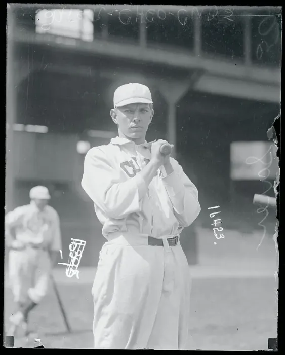 Framed Print : Vic Saier Holding Baseball Framed Print : Vic Saier Holding Baseball