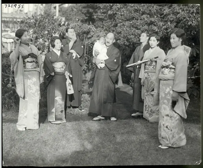 Framed Print : Vice Admiral Of Japan And Family Framed Print : Vice Admiral Of Japan And Family
