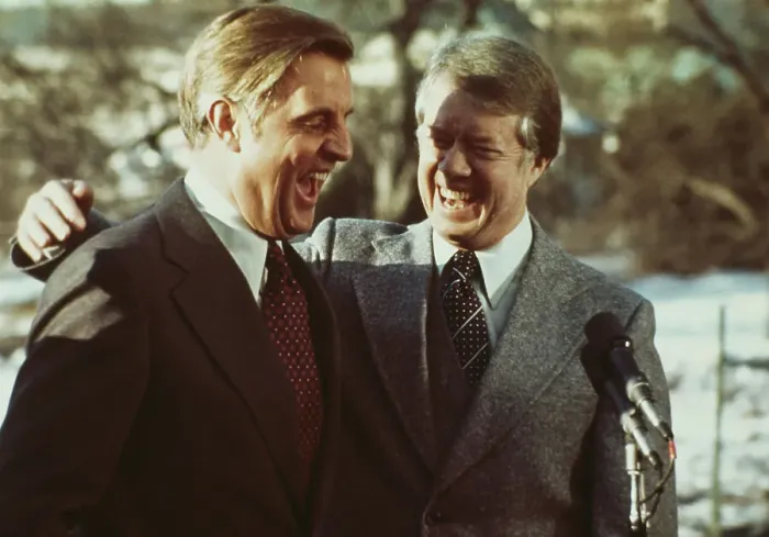 Framed Print : Vice President Mondale And President Carter Framed Print : Vice President Mondale And President Carter
