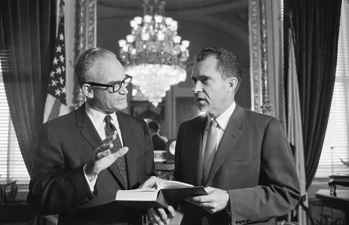 Framed Print : Vice President Nixon and Senator Barry Goldwater