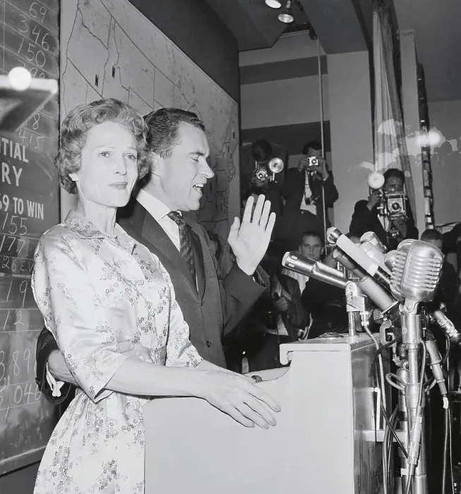 Framed Print : Vice President Richard Nixon and Wife Pat at Podium Framed Print : Vice President Richard Nixon and Wife Pat at Podium