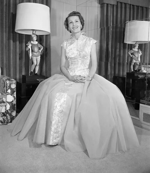 Framed Print : Vice President Richard Nixon's Wife Pat Posing in Evening Gown Framed Print : Vice President Richard Nixon's Wife Pat Posing in Evening Gown