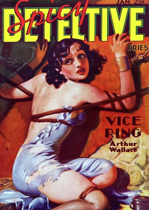 Framed Print : Vice Ring. Spicy Detective Stories - January 1936 (Culture) Framed Print : Vice Ring. Spicy Detective Stories - January 1936 (Culture)