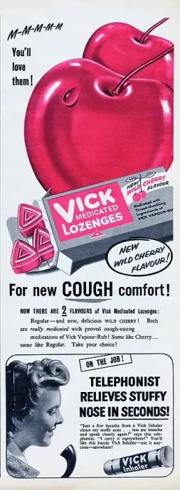 Framed Print : Vick Medicated Lozenges Framed Print : Vick Medicated Lozenges