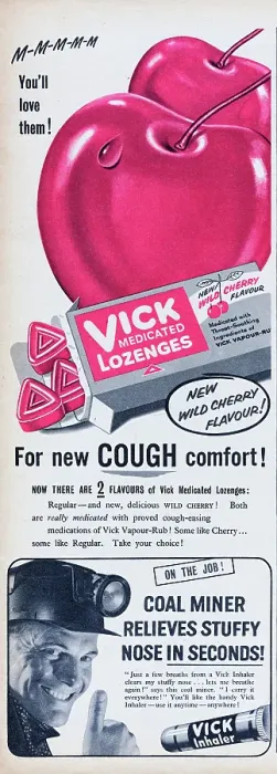 Framed Print : Vick Medicated Lozenges Framed Print : Vick Medicated Lozenges
