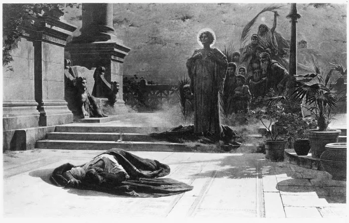 Framed Print : The victims of Galerius engraving 1894 Framed Print : The victims of Galerius engraving 1894