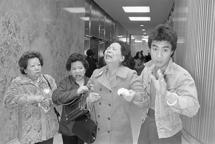 Framed Print : Victim's Mother Sobbing After Court Hearing in Detroit Framed Print : Victim's Mother Sobbing After Court Hearing in Detroit