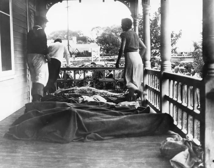 Framed Print : Victims Of S.S. Morro Castle Framed Print : Victims Of S.S. Morro Castle