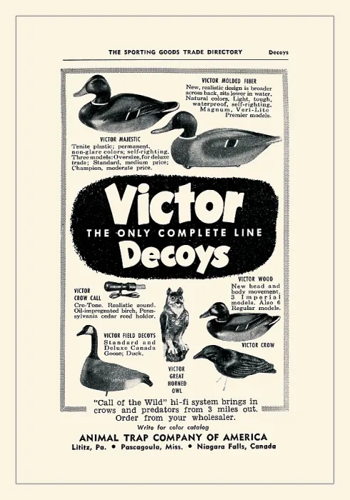 Framed Print : Victor Decoys Framed Print : Victor Decoys