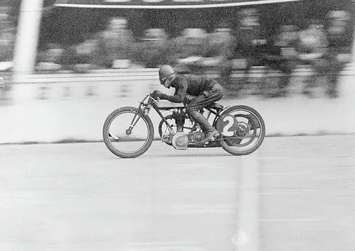 Framed Print : Victor Horsman at Brooklands Racetrack Framed Print : Victor Horsman at Brooklands Racetrack