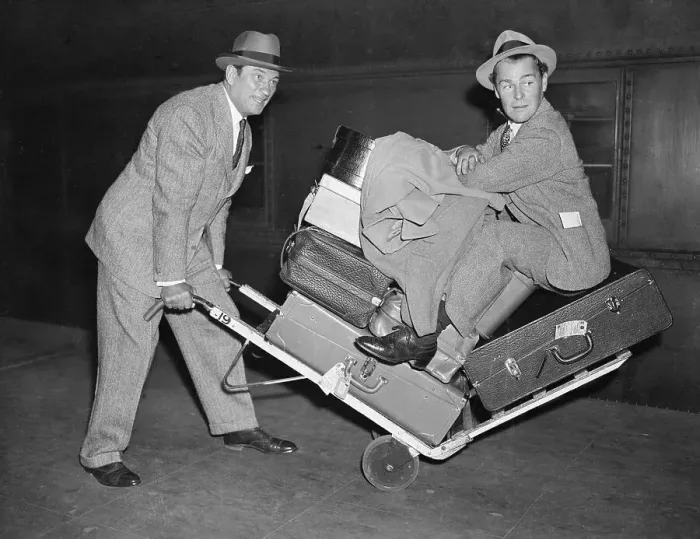 Framed Print : Victor Mclagle Pushing Brian Donlevy Framed Print : Victor Mclagle Pushing Brian Donlevy