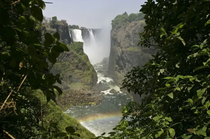 Framed Print : Victoria Falls with rainbow, view from Zimbabwe, Zambezi River, Zambia, Zimbabwe, Africa Framed Print : Victoria Falls with rainbow, view from Zimbabwe, Zambezi River, Zambia, Zimbabwe, Africa