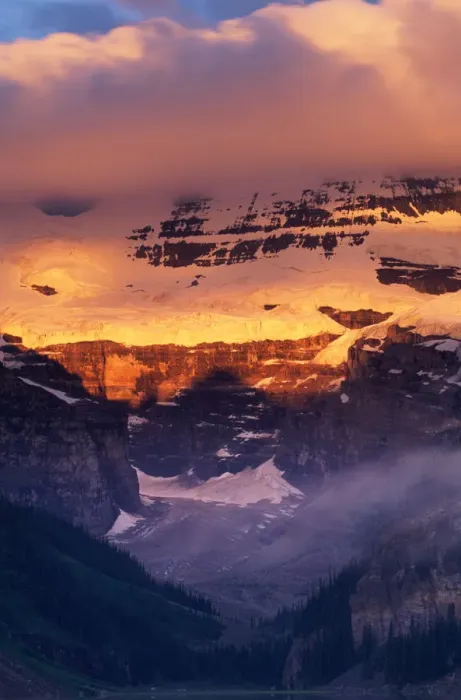 Framed Print : Victoria Glacier above Lake Louise