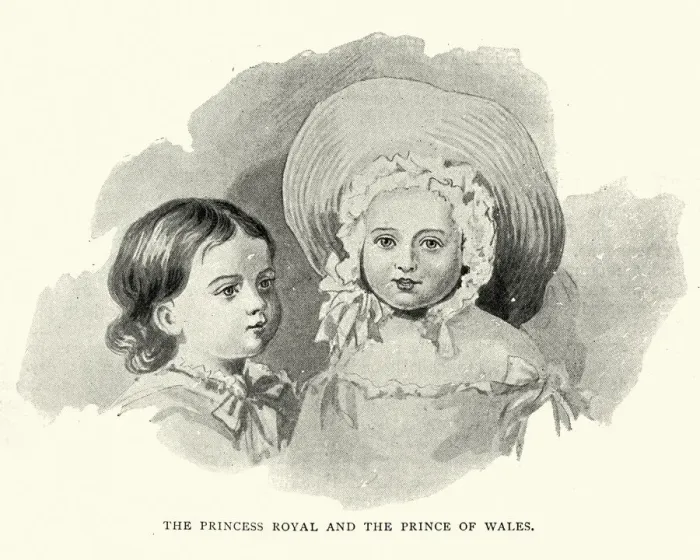 Framed Print : Victoria, Princess Royal and Edward Prince of Wales
