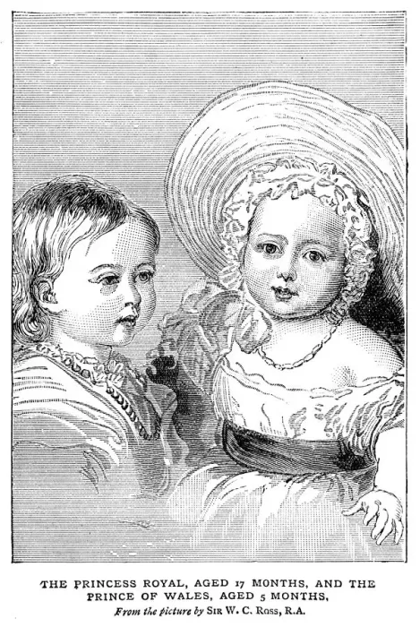 Framed Print : Victoria Princess Royal and Edward Prince of Wales Framed Print : Victoria Princess Royal and Edward Prince of Wales