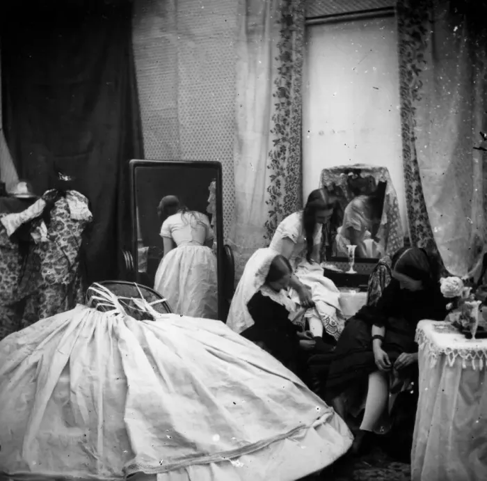 Framed Print : A Victorian Boudoir