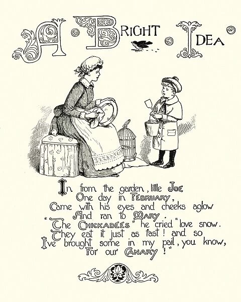 Victorian childrens poem - A Bright Idea