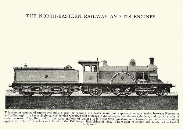 Victorian compound engine steam train