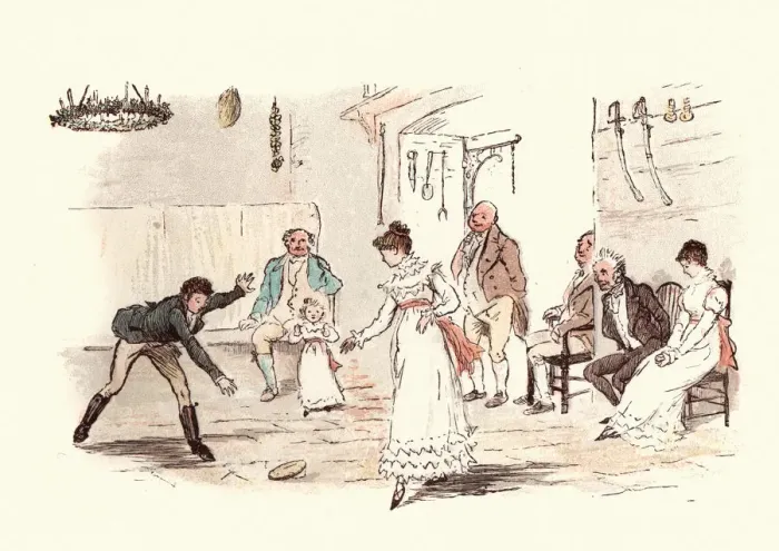 Framed Print : Victorian family at christmas playing game of Turn the Trencher Framed Print : Victorian family at christmas playing game of Turn the Trencher