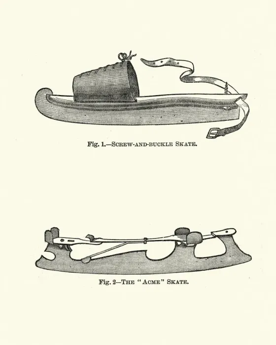 Framed Print : Victorian ice skates Framed Print : Victorian ice skates